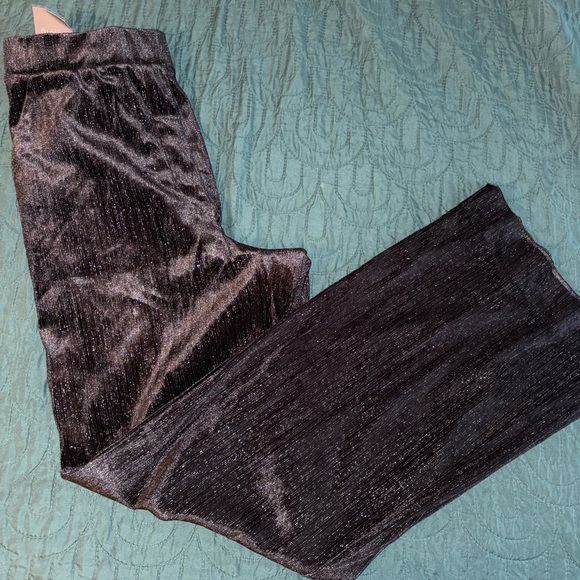 Vince Camuto Black Velvet Straight-Leg Jeans - Picture 2 of 3